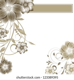 abstract vector flower background