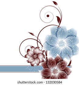 abstract vector flower background