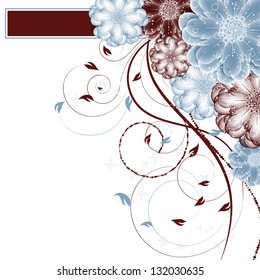 abstract vector flower background