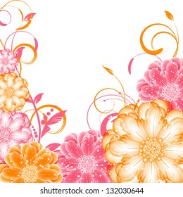 abstract vector flower background