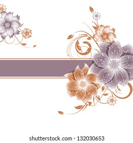 abstract vector flower background