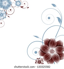 abstract vector flower background