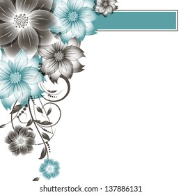 abstract vector flower background