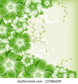 abstract vector flower background