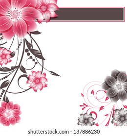 abstract vector flower background