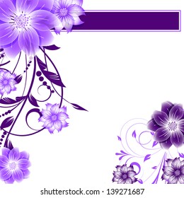 abstract vector flower background