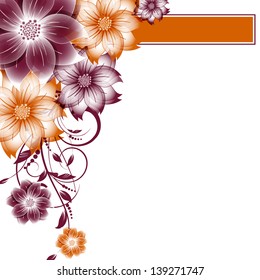 abstract vector flower background