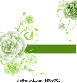 abstract vector flower background