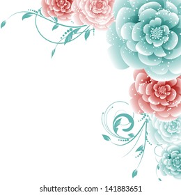 abstract vector flower background