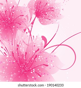 abstract vector flower background 