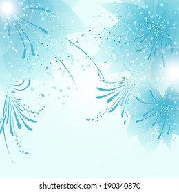abstract vector flower background 