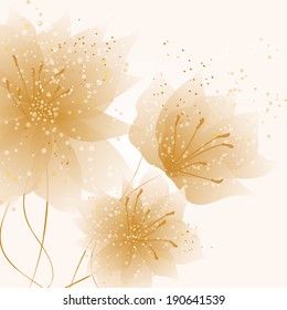 abstract vector flower background