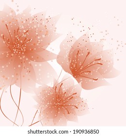 abstract vector flower background 