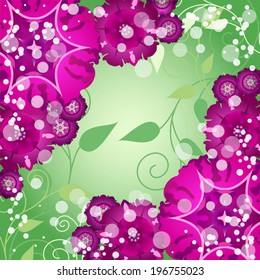abstract vector flower background