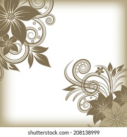 abstract vector flower background
