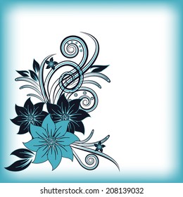 abstract vector flower background