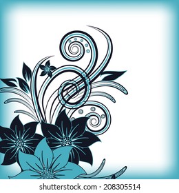 abstract vector flower background