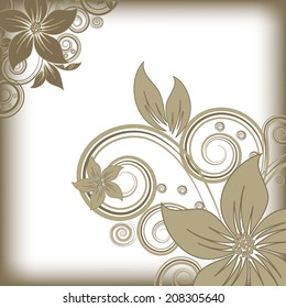 abstract vector flower background