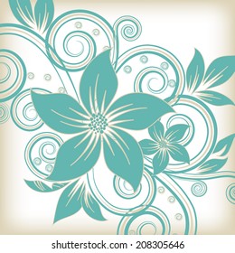 abstract vector flower background 