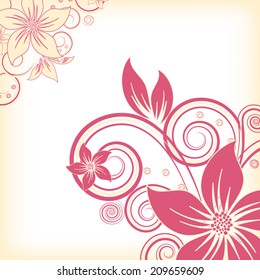 abstract vector flower background
