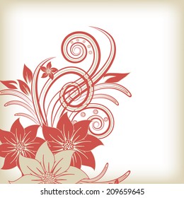 abstract vector flower background