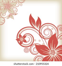 abstract vector flower background