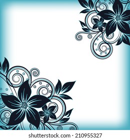 abstract vector flower background 