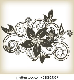 abstract vector flower background