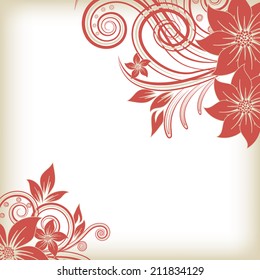 abstract vector flower background