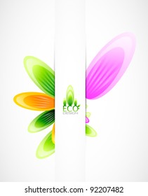 Abstract vector flower background