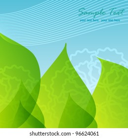 Abstract vector flower background