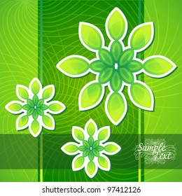 Abstract vector flower background