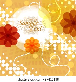 Abstract vector flower background