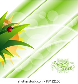 Abstract vector flower background