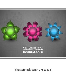 Abstract vector flower background