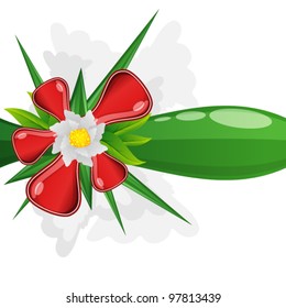 Abstract vector flower background