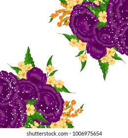 Abstract vector flower background. Flower invitation, save the date card template, abstract elegant pattern vector design editable. Floral design