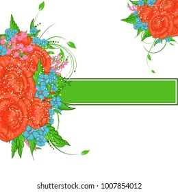 Abstract vector flower background. Flower invitation, save the date card template, abstract elegant pattern vector design editable. Floral design