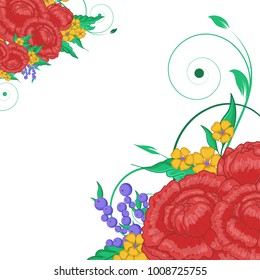 Abstract vector flower background. Flower invitation, save the date card template, abstract elegant pattern vector design editable. Floral design