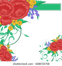 Abstract vector flower background. Flower invitation, save the date card template, abstract elegant pattern vector design editable. Floral design