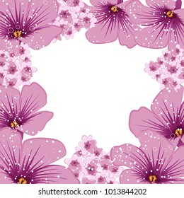 Abstract vector flower background. Flower invitation, save the date card template, abstract elegant pattern vector design editable. Floral design