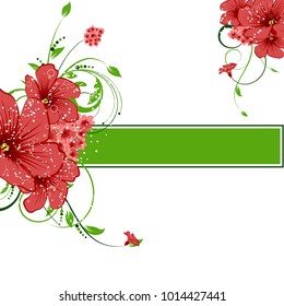 Abstract vector flower background. Flower invitation, save the date card template, abstract elegant pattern vector design editable. Floral design