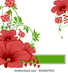 Abstract vector flower background. Flower invitation, save the date card template, abstract elegant pattern vector design editable. Floral design