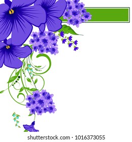 Abstract vector flower background. Flower invitation, save the date card template, abstract elegant pattern vector design editable. Floral design