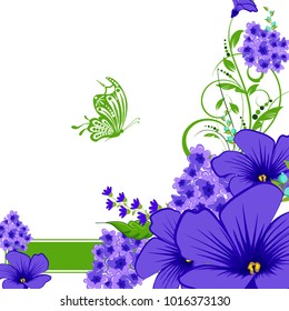 Abstract vector flower background. Flower invitation, save the date card template, abstract elegant pattern vector design editable. Floral design