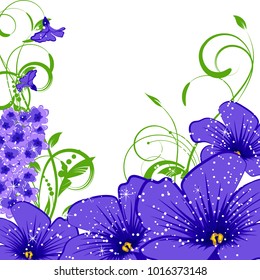 Abstract vector flower background. Flower invitation, save the date card template, abstract elegant pattern vector design editable. Floral design