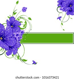 Abstract vector flower background. Flower invitation, save the date card template, abstract elegant pattern vector design editable. Floral design