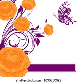 Abstract vector flower background. Flower invitation, save the date card template, abstract elegant pattern vector design editable. Floral design