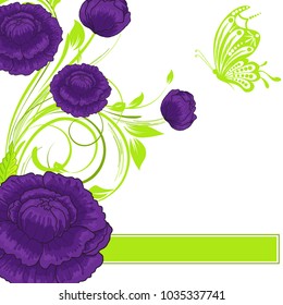 Abstract vector flower background. Flower invitation, save the date card template, abstract elegant pattern vector design editable. Floral design