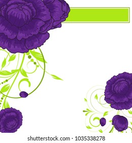 Abstract vector flower background. Flower invitation, save the date card template, abstract elegant pattern vector design editable. Floral design
